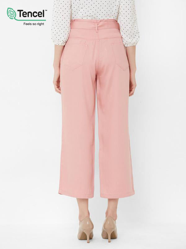 K5031 High-Rise Wide Leg Jeans - Blush Pink