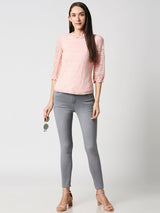 K3051 Mid-Rise Skinny Jeans - Grey