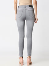 K3051 Mid-Rise Skinny Jeans - Grey