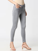 K3051 Mid-Rise Skinny Jeans - Grey
