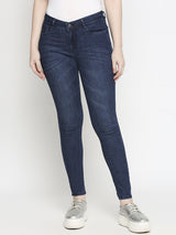 K3051 Mid-Rise Skinny Jeans - Blue