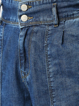 High-Rise Baggy Fit Jeans - Blue