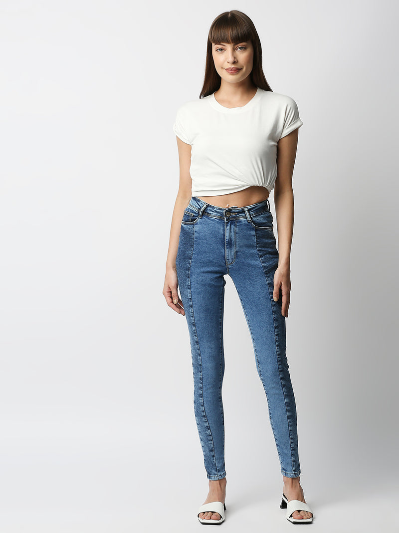 K5040 Super High-Rise Super Skinny Jeans - Blue