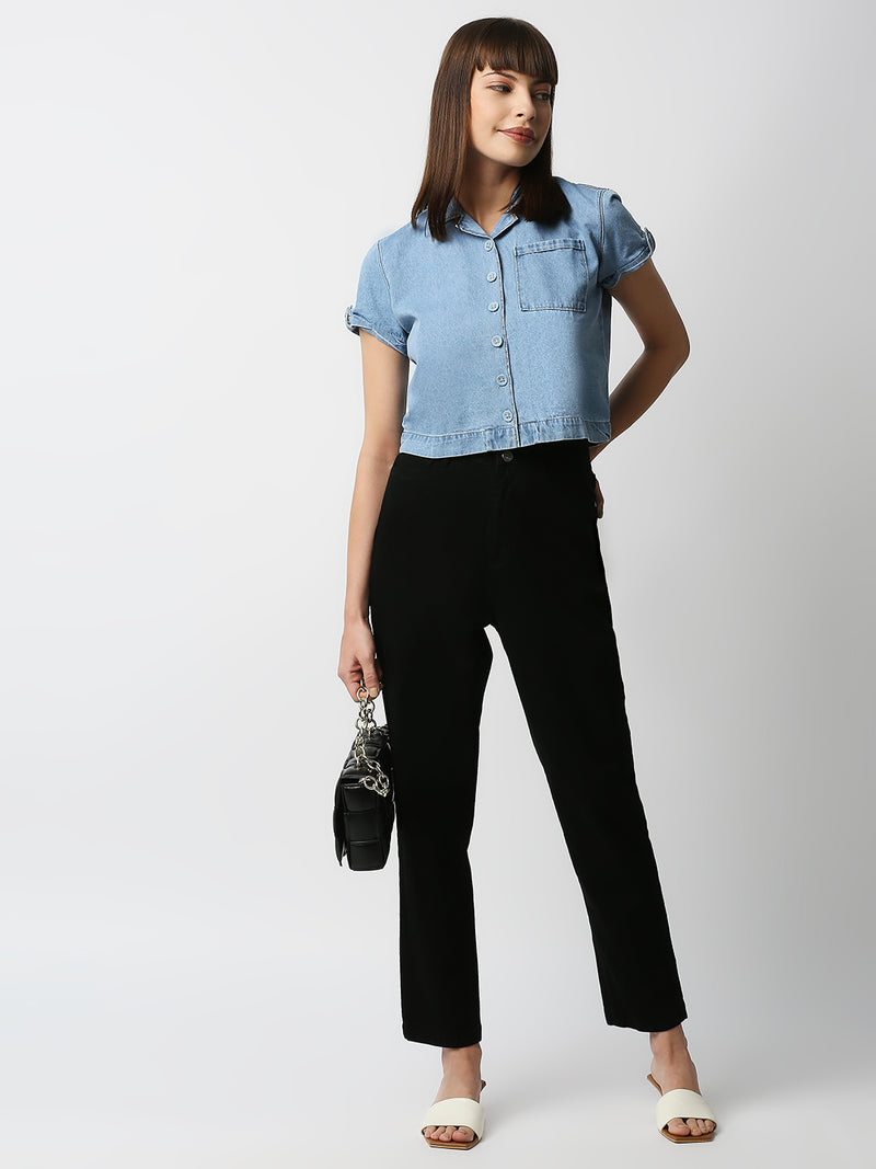 K5085 High Rise Mom Fit - Black