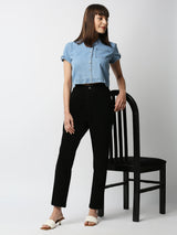K5085 High Rise Mom Fit - Black