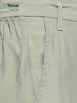 Regular Fit Solid Culottes - Light Olive