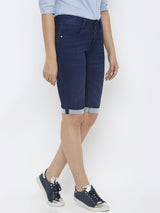 Mid-Rise Pedal Pusher - Dark Blue