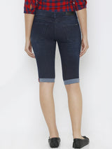 Mid-Rise Pedal Pusher - Dark Blue