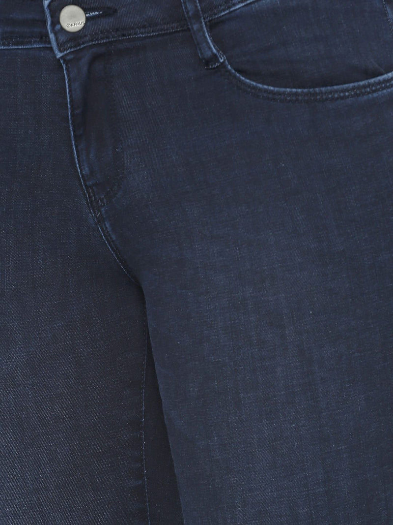 Mid-Rise Pedal Pusher - Dark Blue