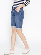 Mid-Rise Pedal Pusher - Dark Blue