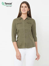 Olive Wovens Shirt - Olive