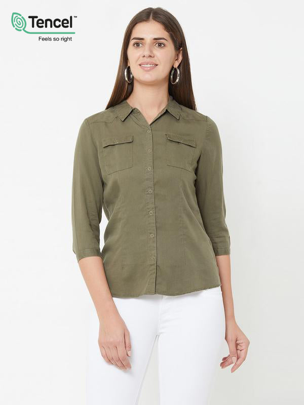 Olive Wovens Shirt - Olive