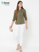 Olive Wovens Shirt - Olive