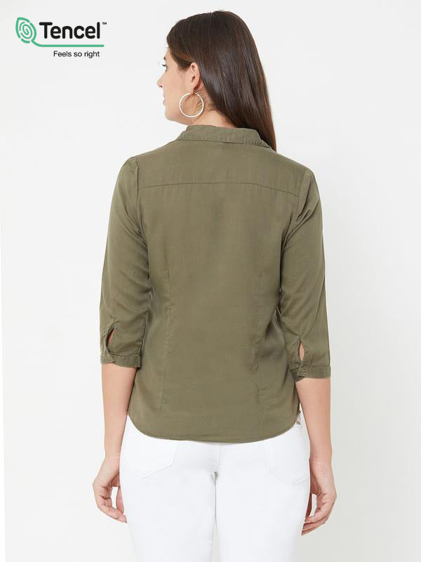Olive Wovens Shirt - Olive
