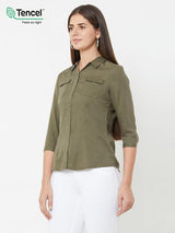 Olive Wovens Shirt - Olive