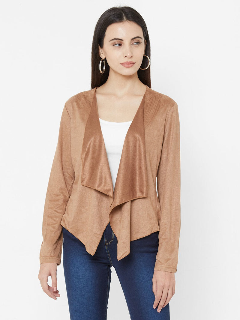 Brown Knits Shrug - Brown