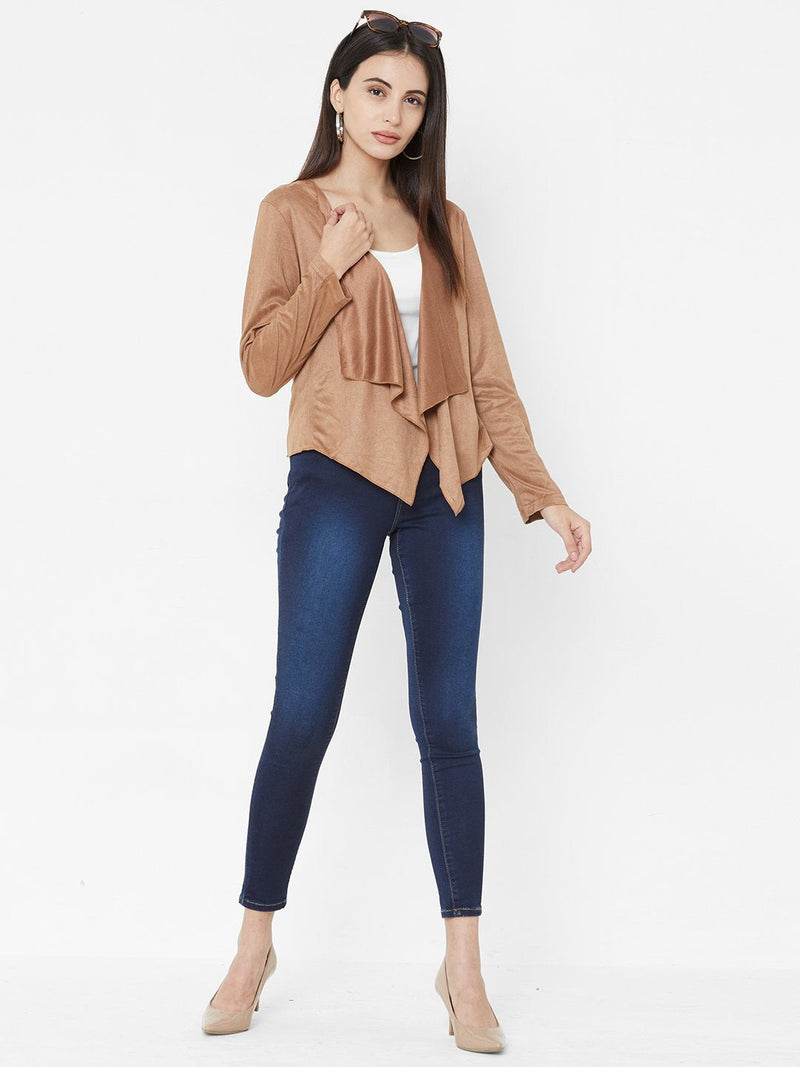 Brown Knits Shrug - Brown