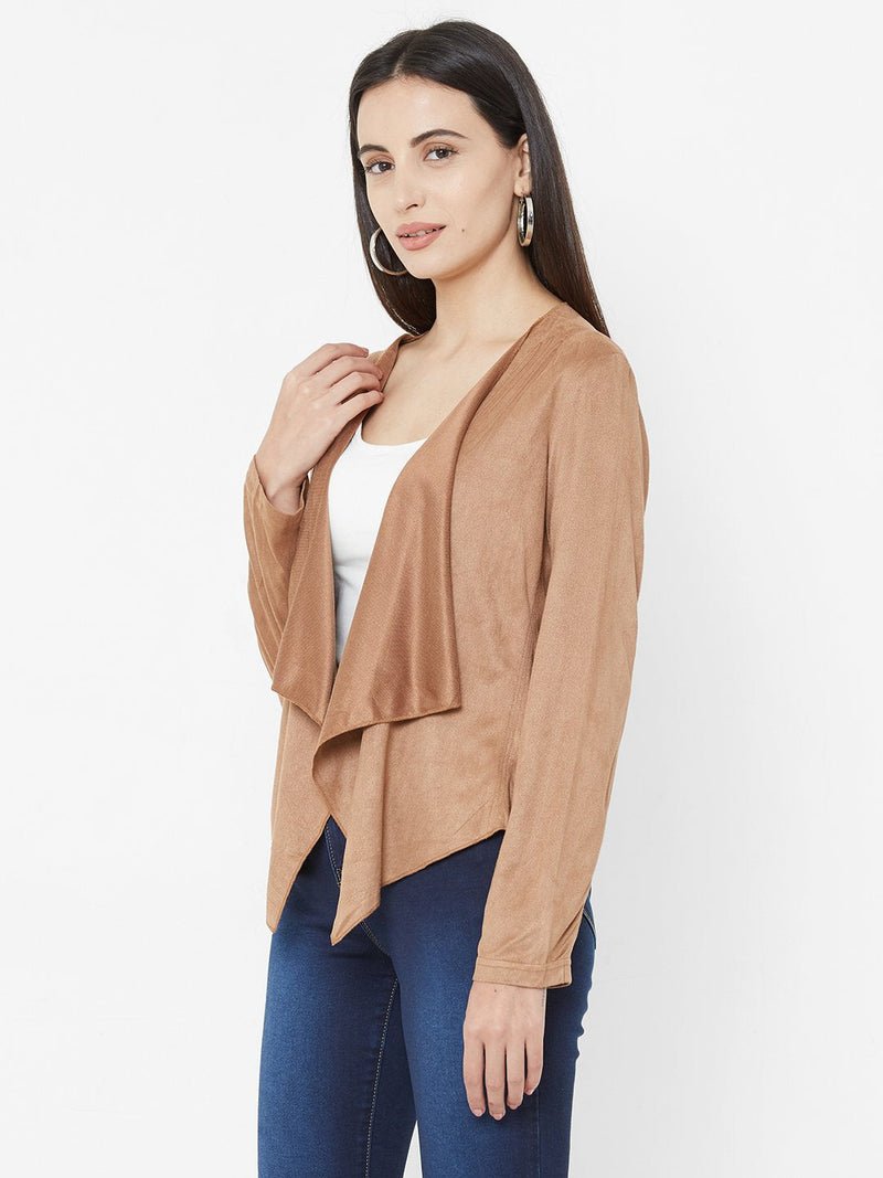 Brown Knits Shrug - Brown