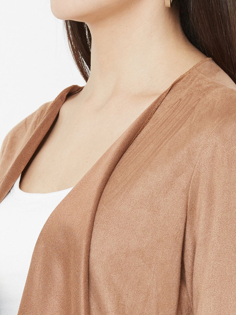Brown Knits Shrug - Brown