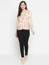 Women Regular Fit Casual Shirt - Light Peach