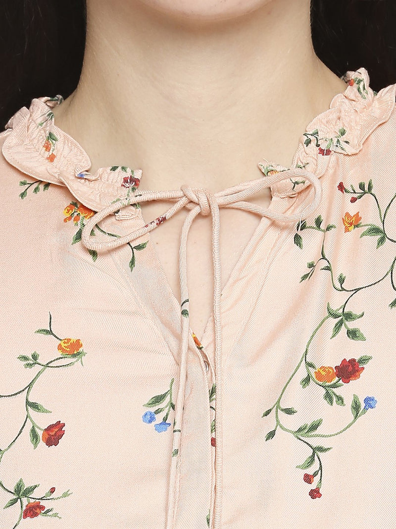 Women Regular Fit Casual Shirt - Light Peach