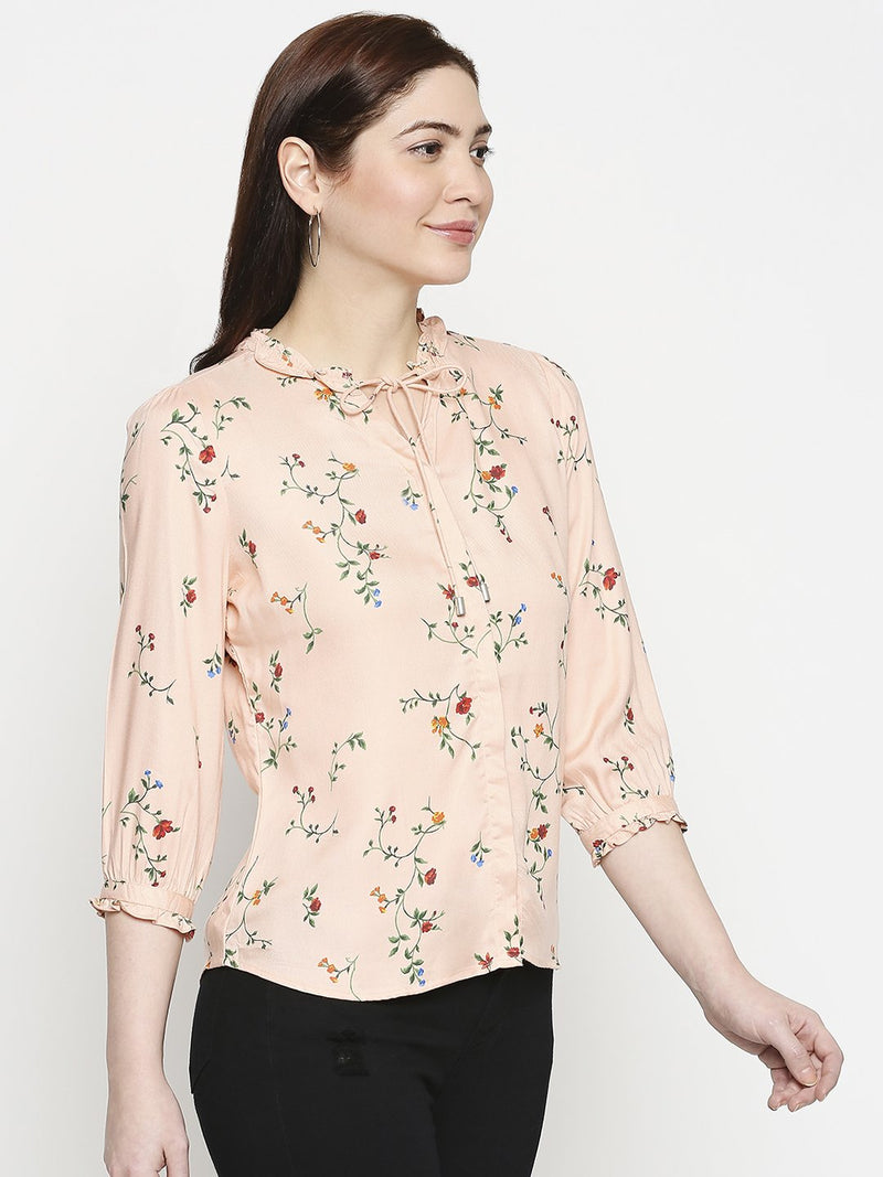 Women Regular Fit Casual Shirt - Light Peach