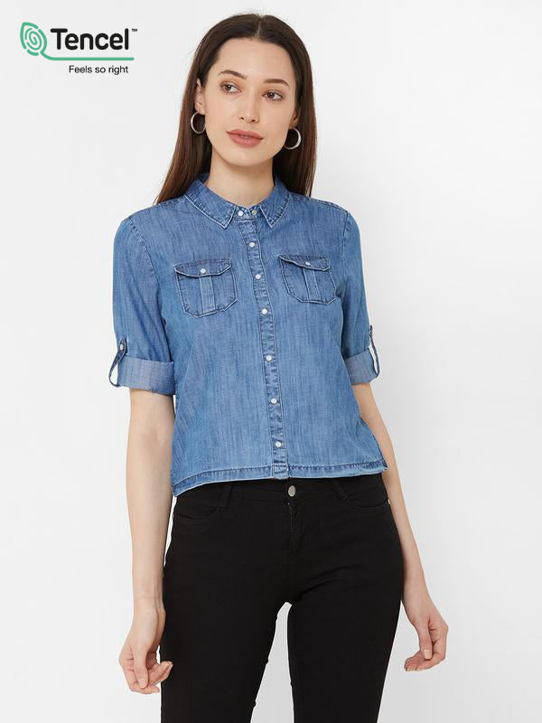 Kraus deals denim shirt