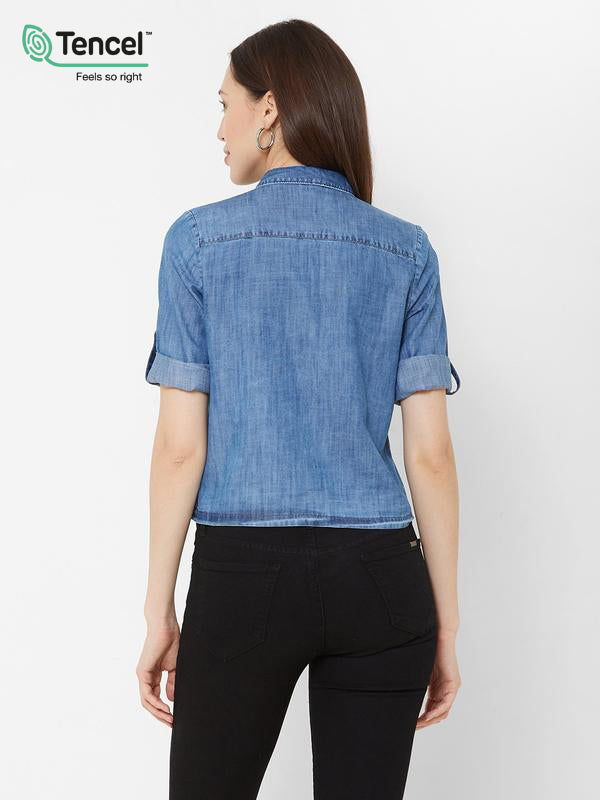 Regular Fit Casual Shirt - Blue