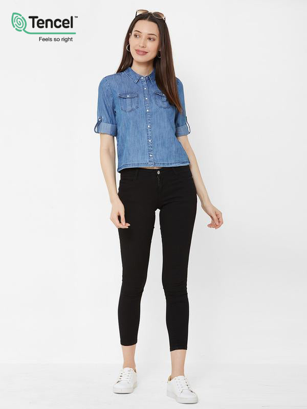 Regular Fit Casual Shirt - Blue