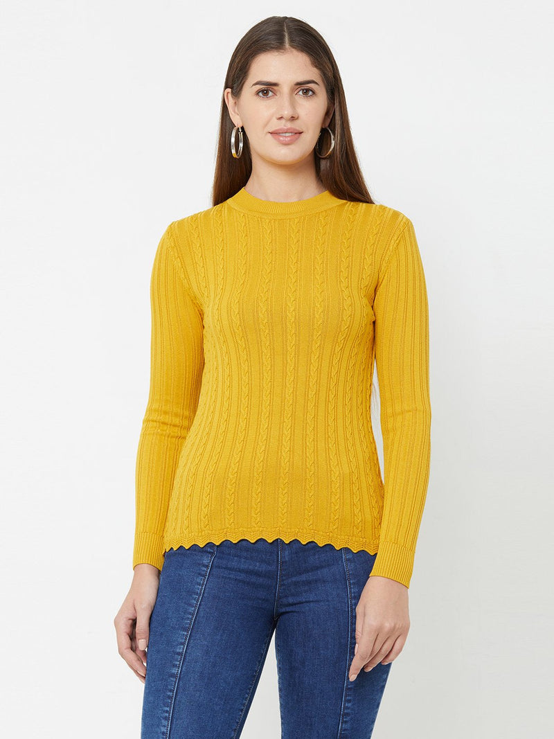 Mustard Knitted Sweater - Mustard