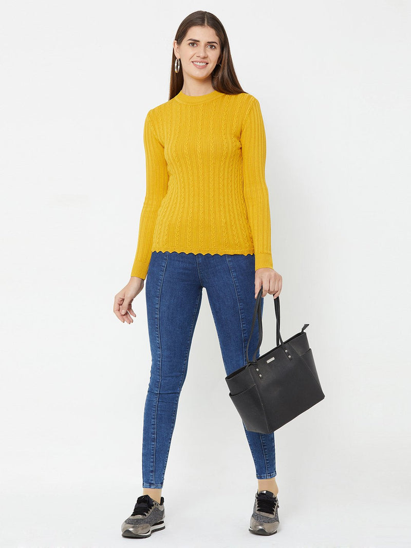 Mustard Knitted Sweater - Mustard