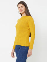 Mustard Knitted Sweater - Mustard