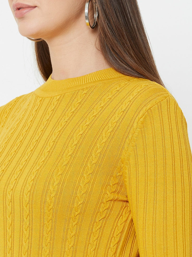 Mustard Knitted Sweater - Mustard