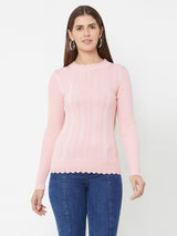 Pink Knitted Sweater - Pink