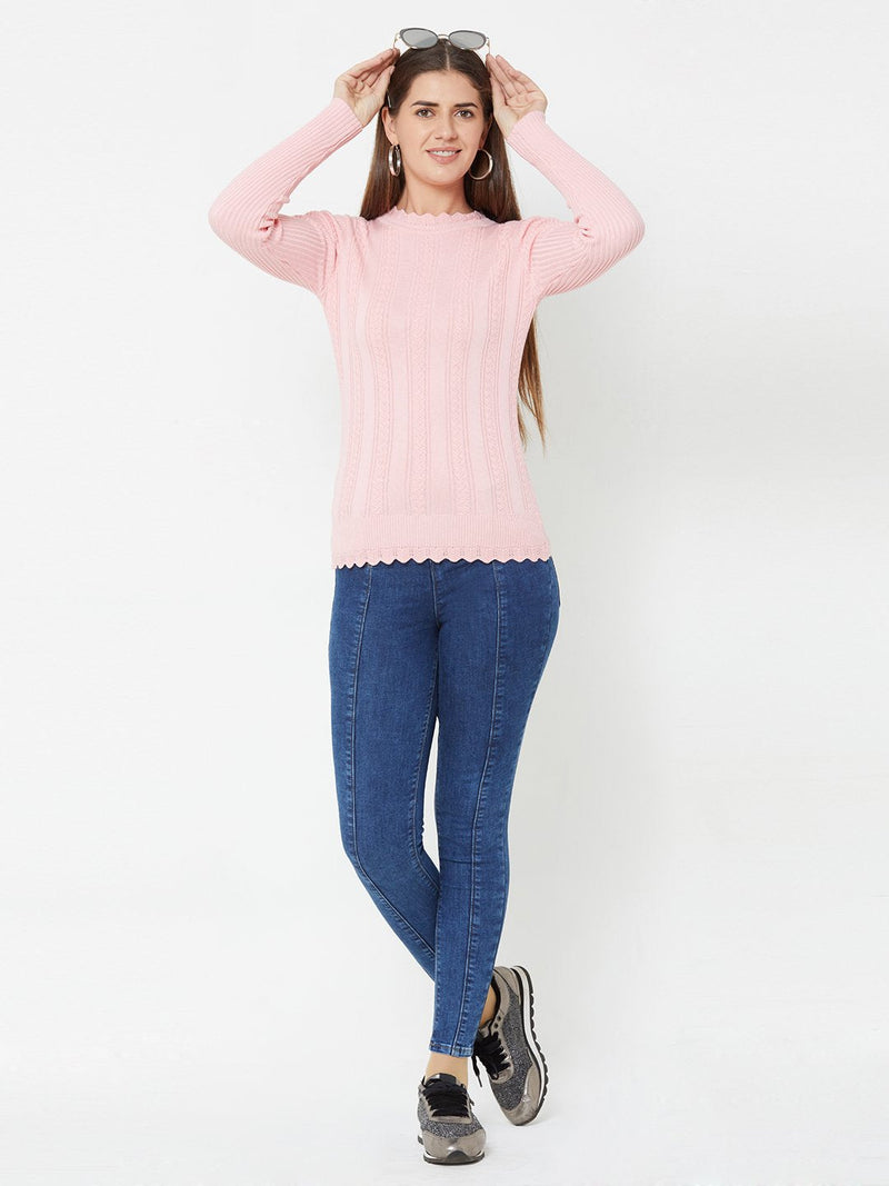 Pink Knitted Sweater - Pink