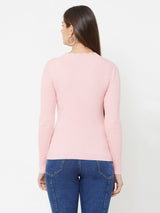 Pink Knitted Sweater - Pink