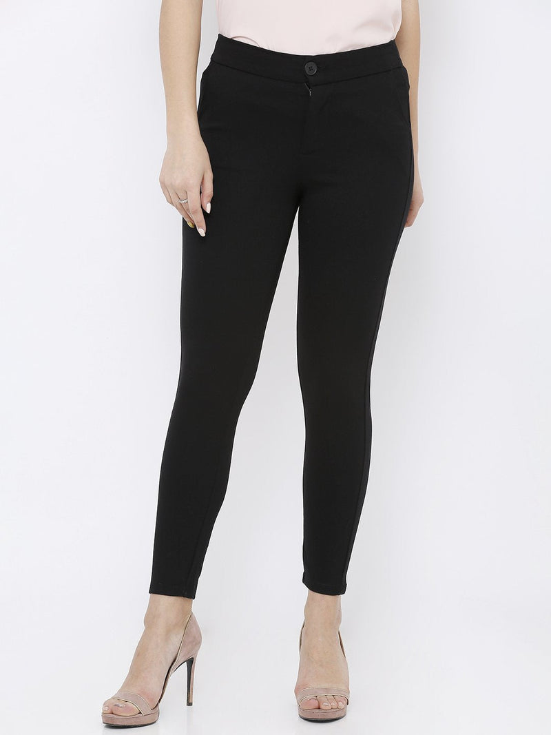K4005 High-Rise Skinny Tregging - Black