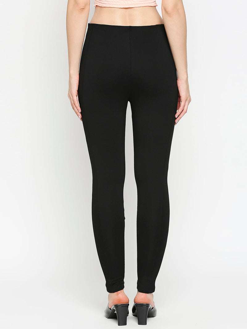 K4005 High-Rise Skinny Tregging - Black