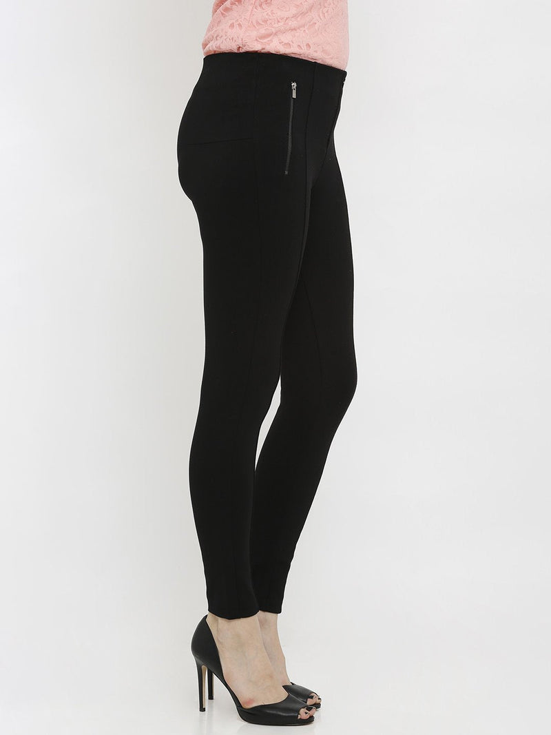 K4005 High-Rise Skinny Tregging - Black