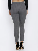 K4005 High-Rise Skinny Tregging - Grey