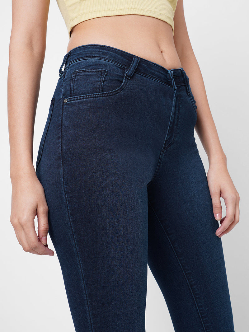 K4014 High-Rise Skinny Jeans - Blue