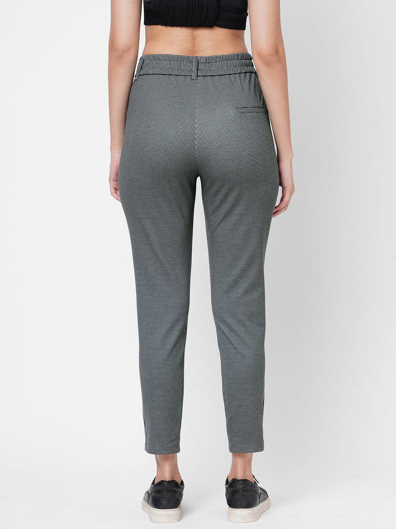 K4005 High-Rise Skinny Tregging - Black Grey