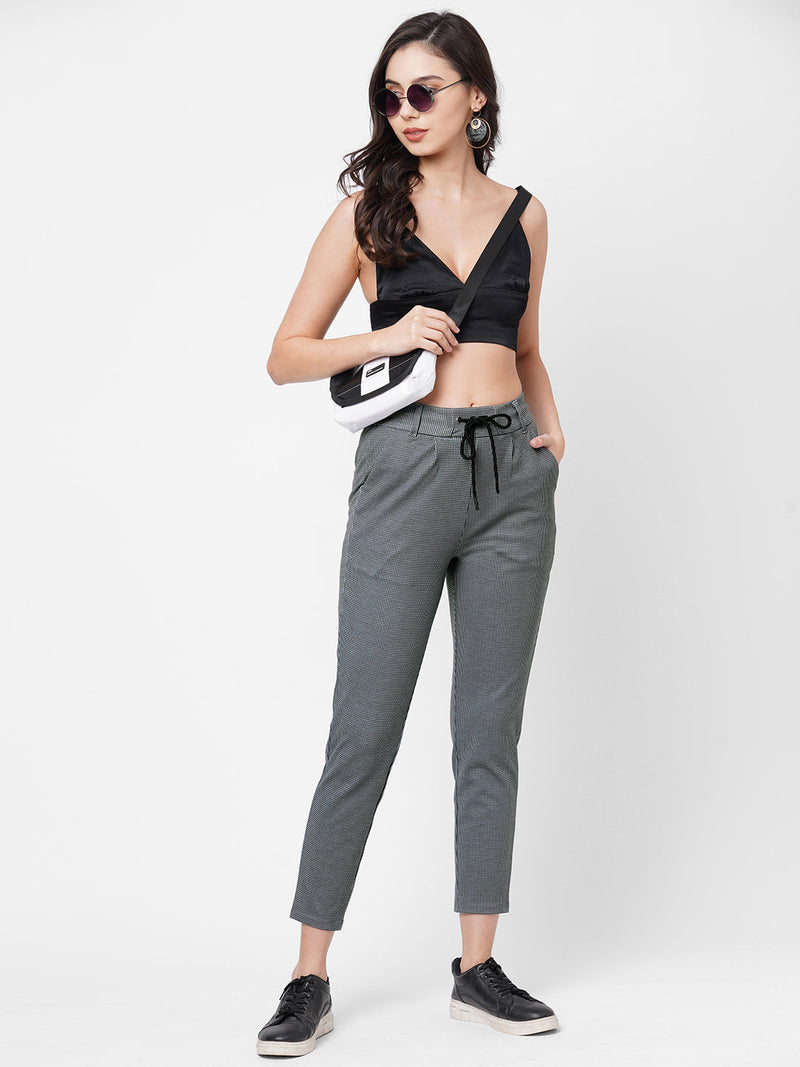 K4005 High-Rise Skinny Tregging - Black Grey