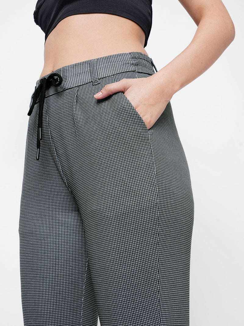 K4005 High-Rise Skinny Tregging - Black Grey