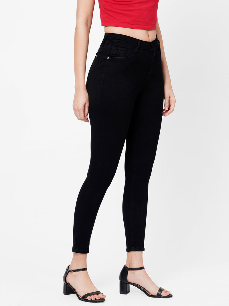 K5040 Super High-Rise Super Skinny Jeans - Black